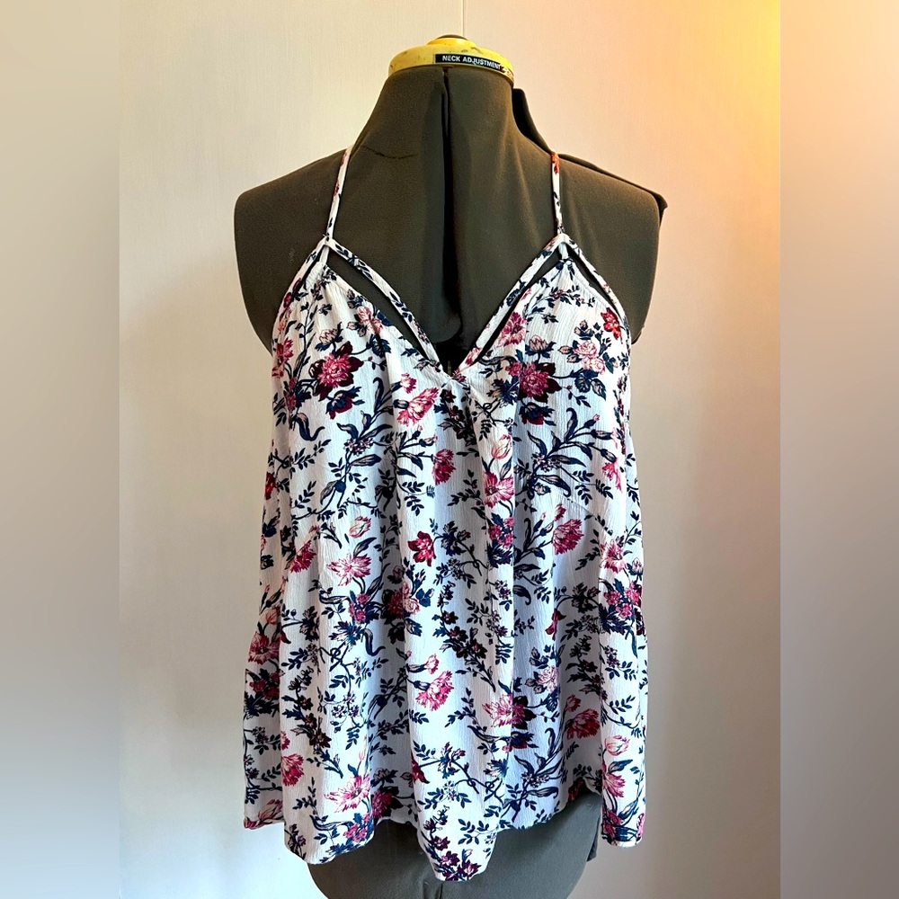 American Eagle Outfitters Loose Floral Tank Top Size XL